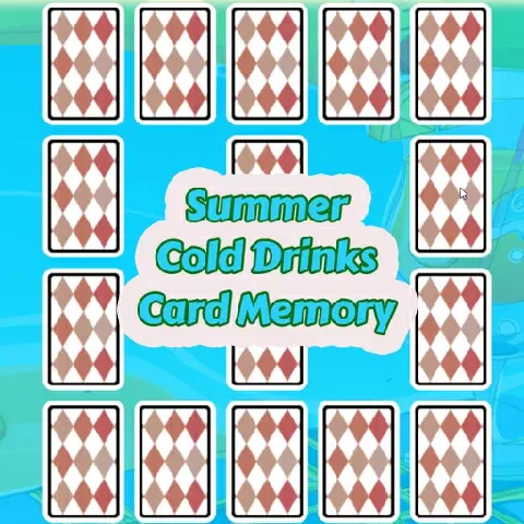 Summer Cold Drinks Card Memory